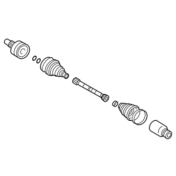 Ford YL8Z-3A427-DA Shaft - Front Axle