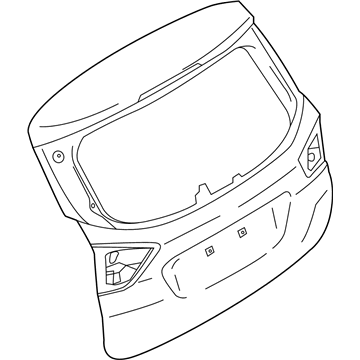 Ford DM5Z-5840110-A Tailgate Assy Less Hinges