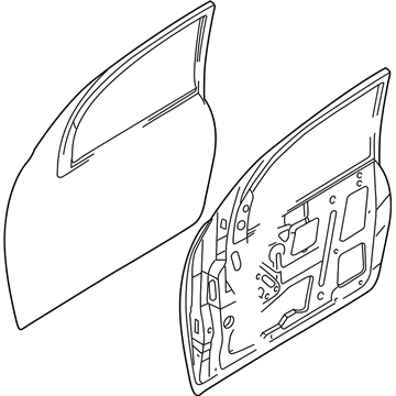 Ford 1S4Z-6120124-AA Door Assy - Front