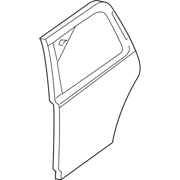 Lincoln 7L1Z-7824631-A Door Assy - Rear - Less Hinges