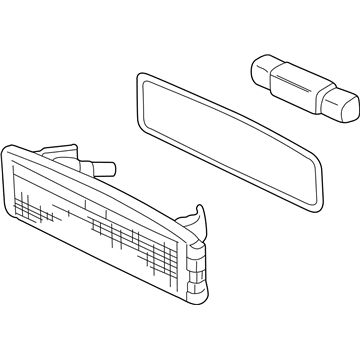 Ford YS4Z-13550-A Lamp Assembly - Licence Plate