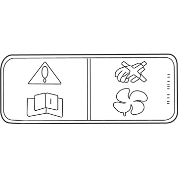 Lincoln XW4Z-8653-BA Warning Label
