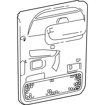 Ford YC3Z2627407AAA Panel Assembly Door Trim