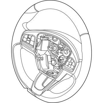 2021 Ford Mustang Mach-E Steering Wheel - LK9Z-3600-NA