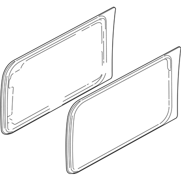 Lincoln 8L7Z-4029700-B Quarter Glass