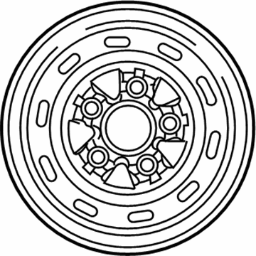 1986 Ford E-150 Econoline Spare Wheel - YC2Z-1015-AB