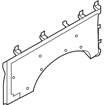 Ford XC2Z-1631012-AAA Quarter Pillar Trim