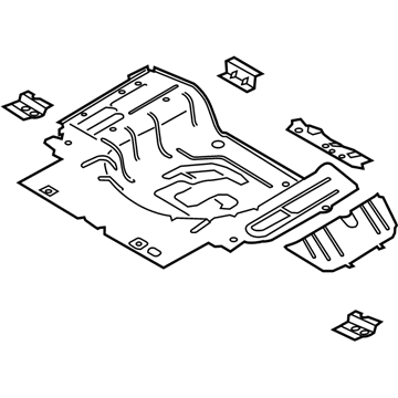 Ford FR3Z-6311215-A Rear Floor Pan