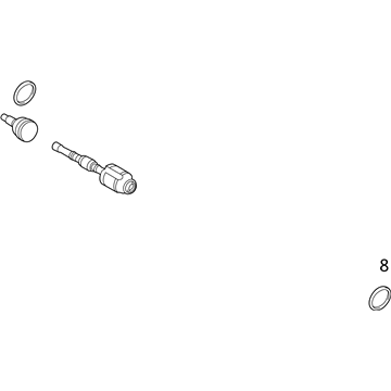 Ford CT4Z-3A428-C Axle Assembly