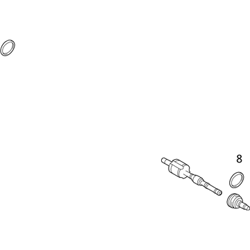 Ford CT4Z-3A427-A Axle Assembly