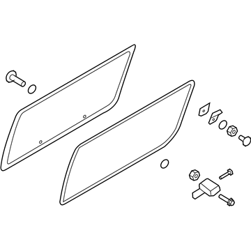 Ford 6C2Z-15297A27-BA Glass Assembly