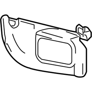 Ford 7L2Z-7804104-KB Visor Assembly - Sun