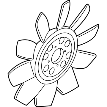 Mercury 4L2Z-8600-AA Fan Blade