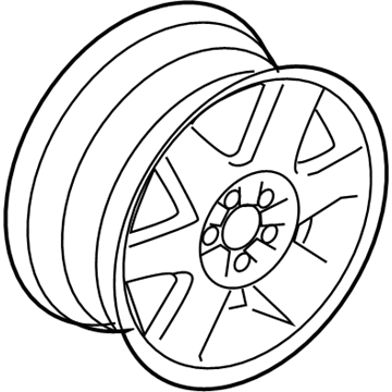 Ford F8UZ-1015-DA Wheel, Steel