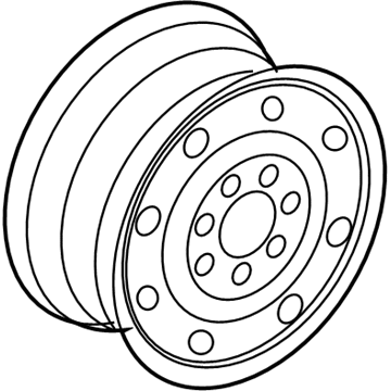 Ford E-350 Super Duty Spare Wheel - 4C2Z-1007-AB