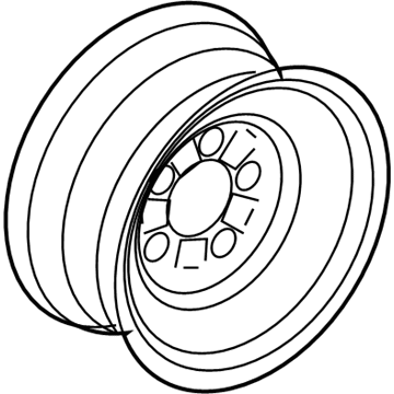 2002 Ford E-150 Econoline Spare Wheel - F8UZ-1015-BA