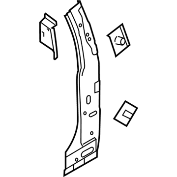 Ford FL3Z-1840476-A Inner Lock Pillar