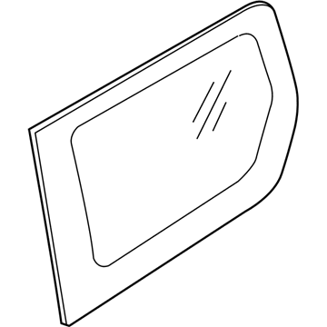 Ford JT1Z-6129711-A Quarter Window Glass