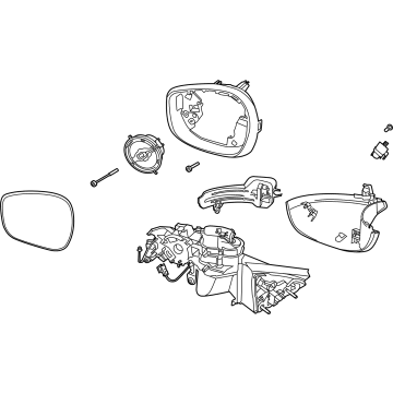 Ford LJ8Z-17682-BA Mirror Assembly