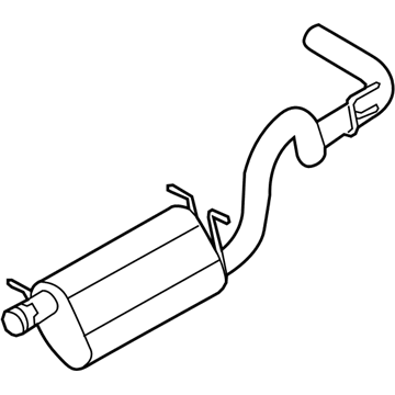 Ford 7C2Z-5230-HA Muffler & Pipe