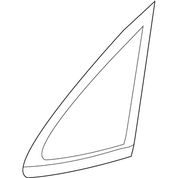 Ford AE8Z-5429710-B Glass - Quarter Window