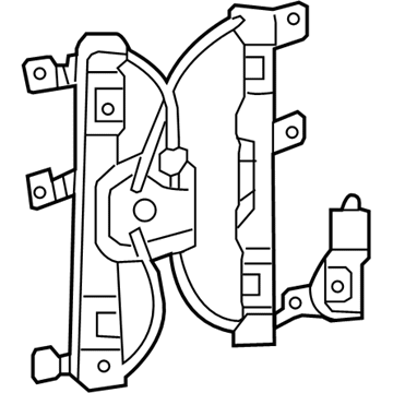 2003 Lincoln Aviator Window Regulator - 6L2Z-7823200-BA