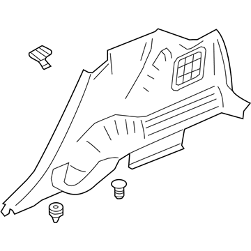 Lincoln 9T4Z-7831012-AA Quarter Trim Panel