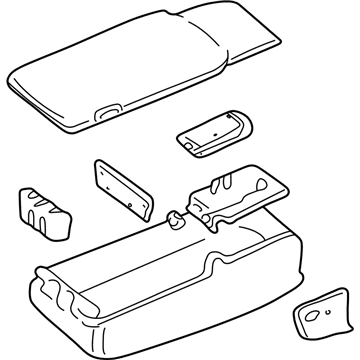 Lincoln Town Car Armrest - 4W1Z-54644A22-AAE