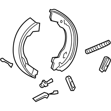 Ford 6L2Z-2648-A Parking Brake Shoes