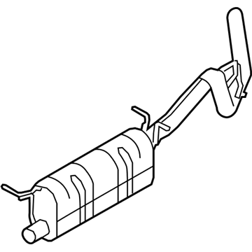 Ford 7C3Z-5230-EA Muffler