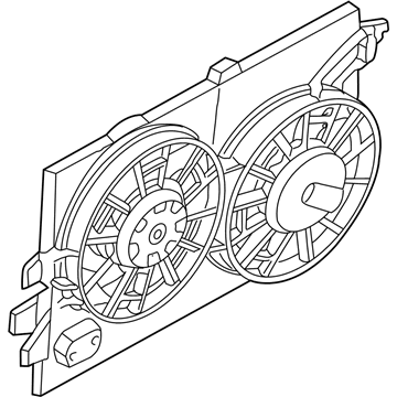 2005 Ford Focus Cooling Fan Assembly - 3S4Z-8C607-BG