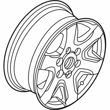 Ford M2DZ-1007-P Wheel, Alloy