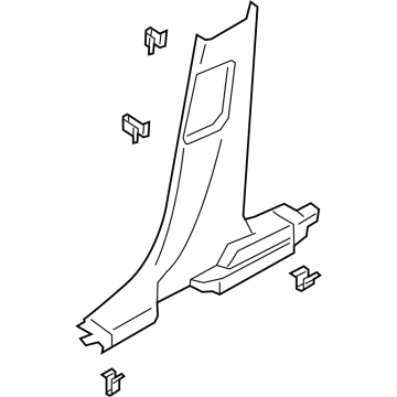 Ford M1PZ-7824346-AA Lower Center Pillar Trim