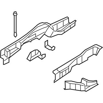 Mercury 8L8Z-7810009-A Lower Rail Assembly