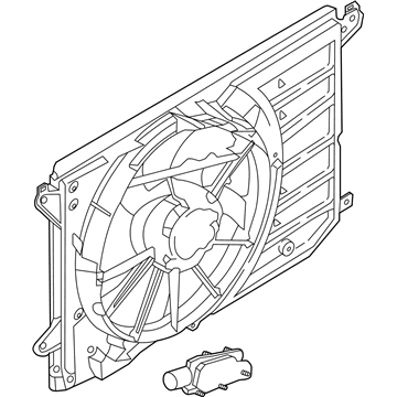 Ford SSV Plug-In Hybrid Cooling Fan Assembly - DS7Z-8C607-B