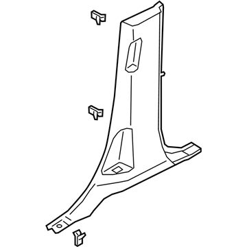 Ford JL1Z-7824356-AJ Lower Center Pillar Trim