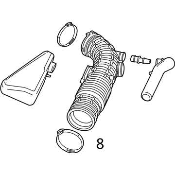 Ford 5W7Z-9B659-BF Outlet Tube