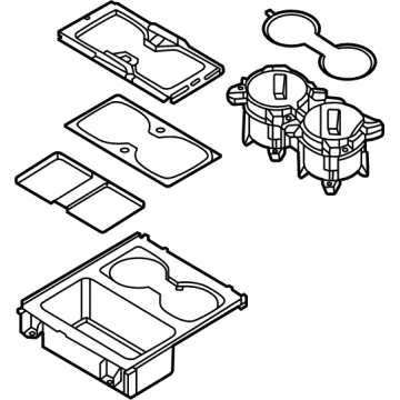 Ford PC3Z-2613562-AD Front Cupholder