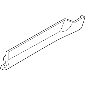 Lincoln 8A5Z-5410176-CA Rear Rocker Molding