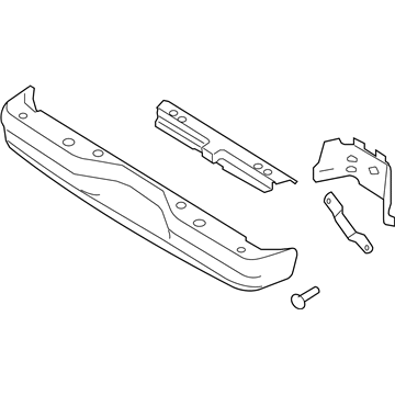 1996 Ford E-150 Econoline Bumper - 7C2Z-17906-H