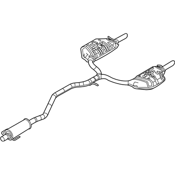 Ford 9E5Z-5230-F Muffler & Pipe