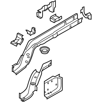 Ford PR3Z-6310125-A MEMBER ASY - FLOOR SIDE - REAR