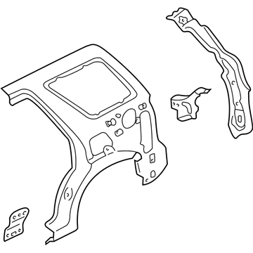 Mercury 5L8Z-7827864-AA Inner Panel Assembly