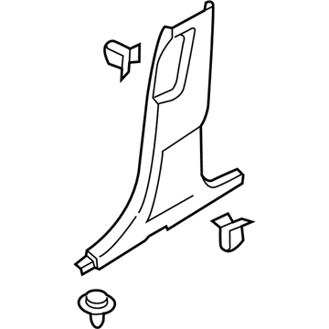 Lincoln FA1Z-5824346-AB Lower Center Pillar Trim