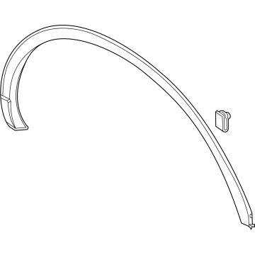 Lincoln LC5Z-7829038-BAPTM Wheel Opening Molding