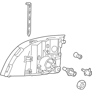 Mercury 5L9Z-13008-AA Headlamp Assembly