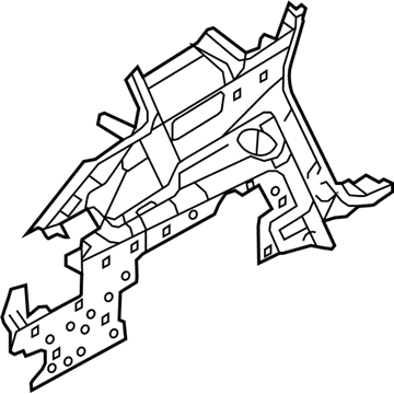 Lincoln AE9Z-7431013-AA Lower Quarter Trim