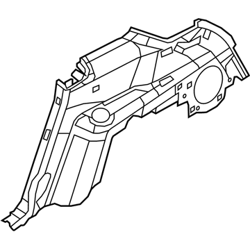 Lincoln DE9Z-7431012-AA Lower Quarter Trim