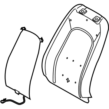 Lincoln DP5Z-5464811-F Seat Back Pad