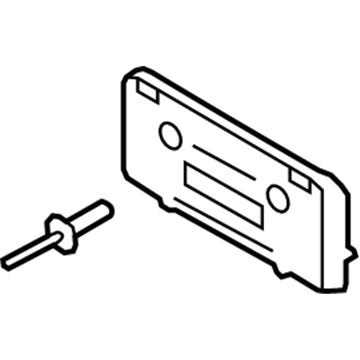 Mercury AN7Z-17A385-AA License Bracket